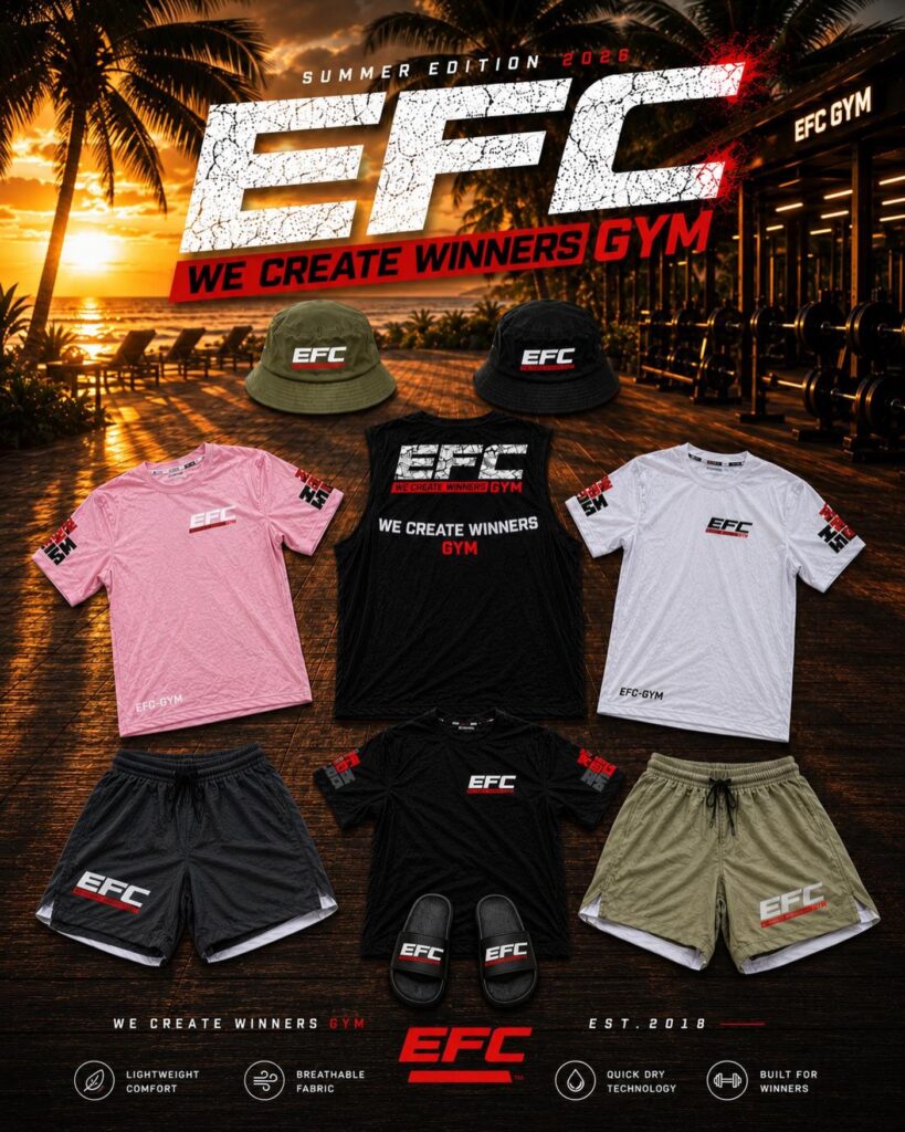 EFC Summer Merch 2026: Shirts, Tank Tops, Shorts und Fischerhut